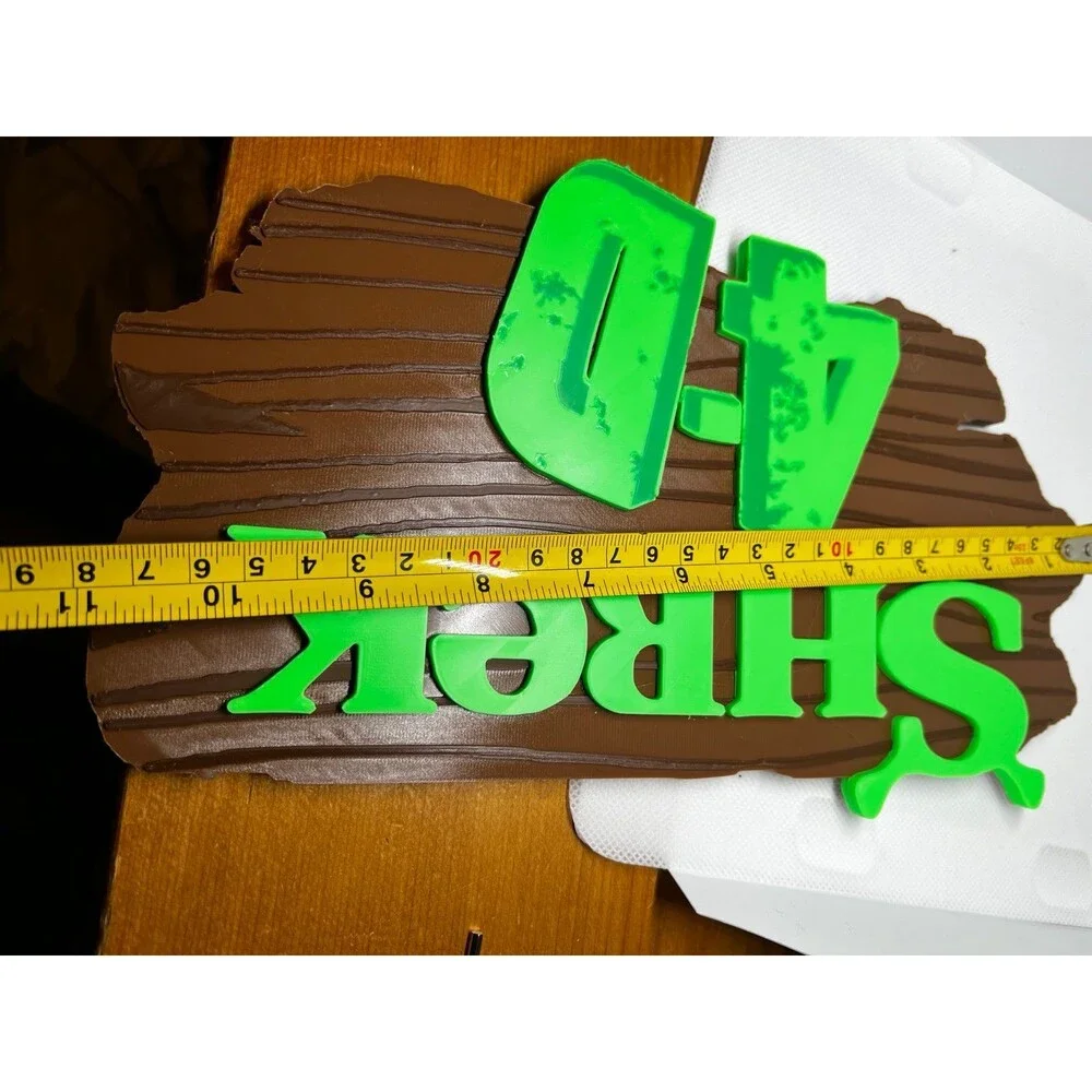 Shrek 4D The Ride Universal Studios Orlando Attraction Sign Display Souvenir